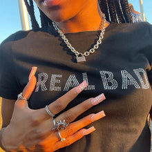 Load image into Gallery viewer, “Real Bad” Cropped T-Shirt
